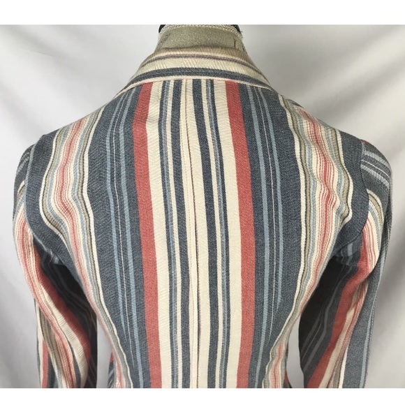 Anthropologie Porridge Beachtown Blazer Striped - Picture 9 of 12